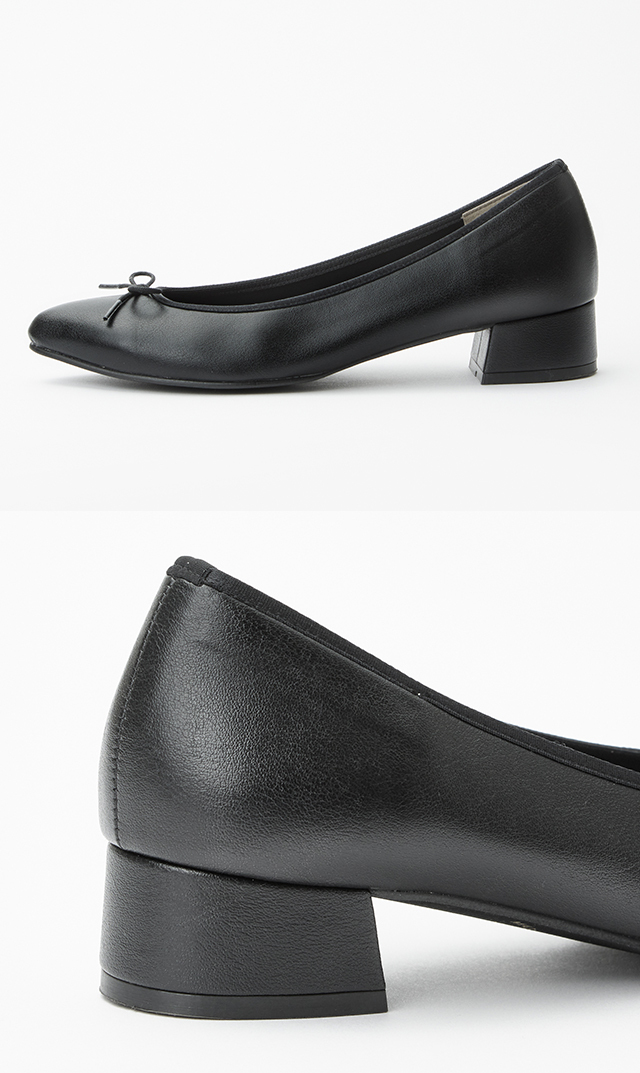 【新品未使用】ヴィリーナ　ポインテッドバレエシューズ　ブラック24cm 新品未使用】ヴィリーナ ポインテッドバレエシューズ ブラック