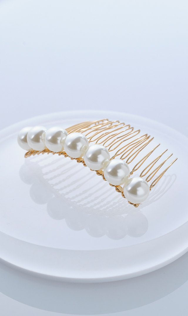【ヴィリーナアクセサリー】セブンパールコーム（ホワイト）