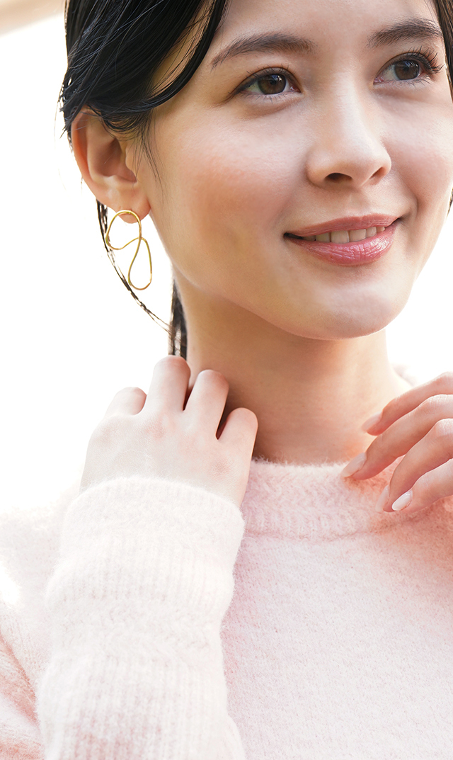 【ヴィリーナアクセサリー】オービットピアス(ゴールド/シルバー）