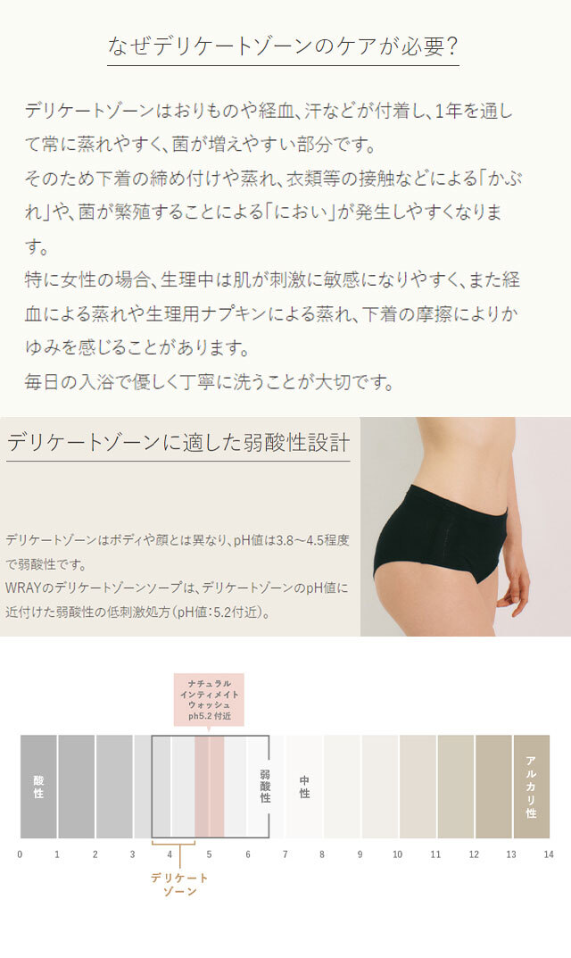 WRAY（レイ）」から、100％天然由来成分オーガニックデリケートゾーン