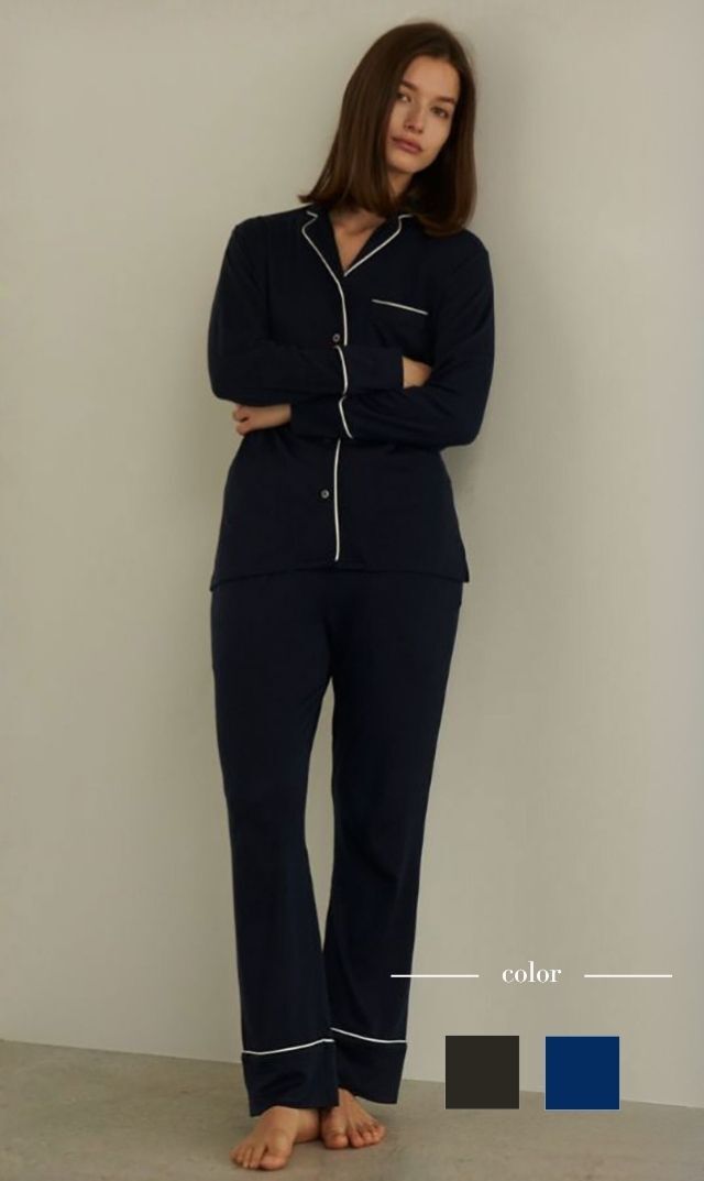 【レイ（WRAY)】ソフトタッチナイトウエアセットアップ(2色展開）