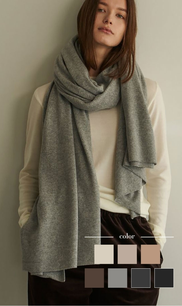 【レイ（WRAY)】プレミアムウールラップストール(全7色）