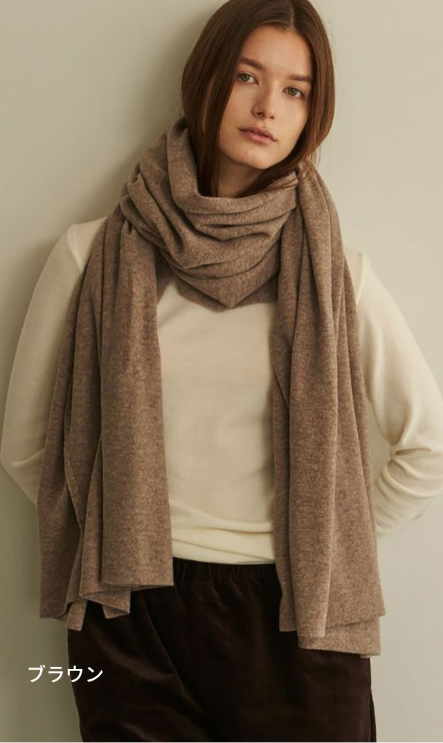 WRAYから,デイリー使いに最適な大判のウールストール“ウールニット