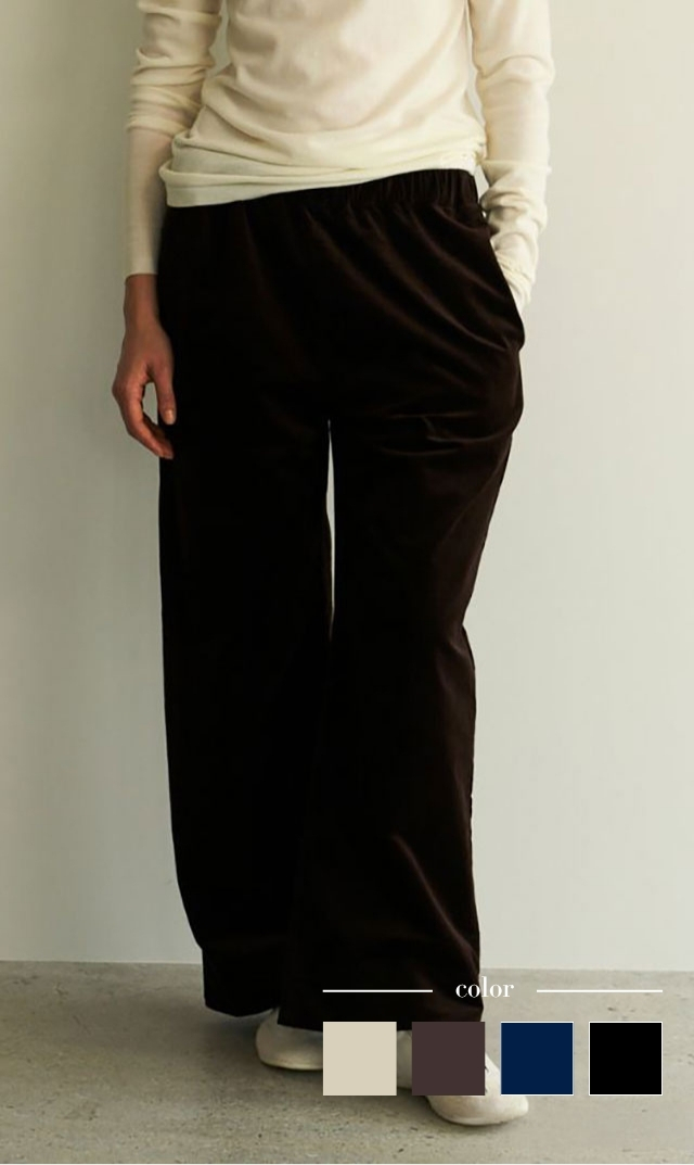 【レイ（WRAY)】リラックスコーデュロイワイドパンツ(全4色)