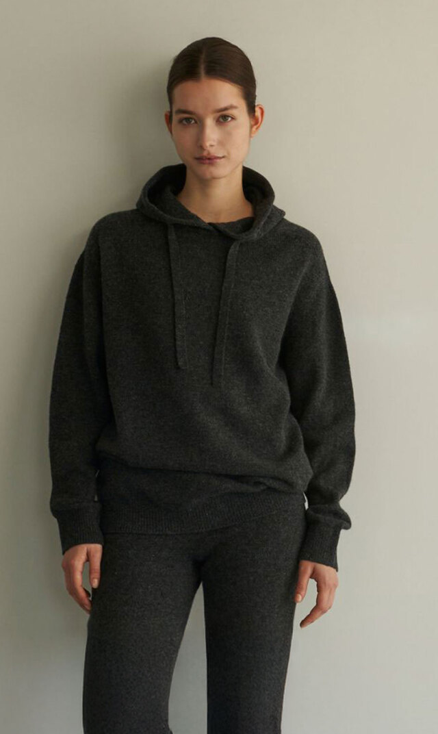 【レイ(WRAY）】カシミヤシルクニットパーカー(3色展開）