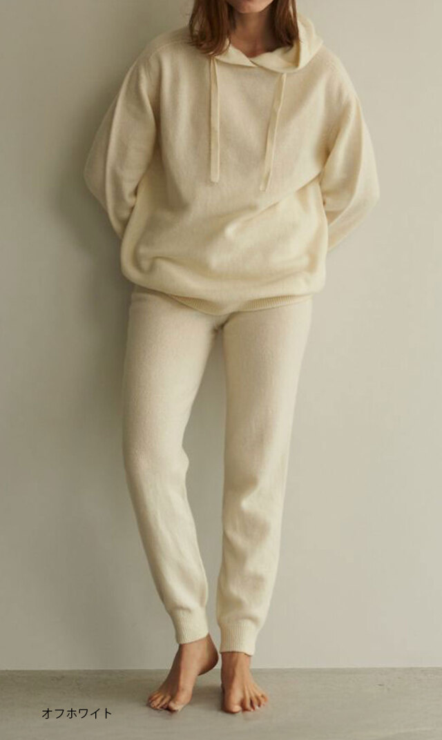 【レイ(WRAY）】カシミヤシルクニットパーカー(3色展開）