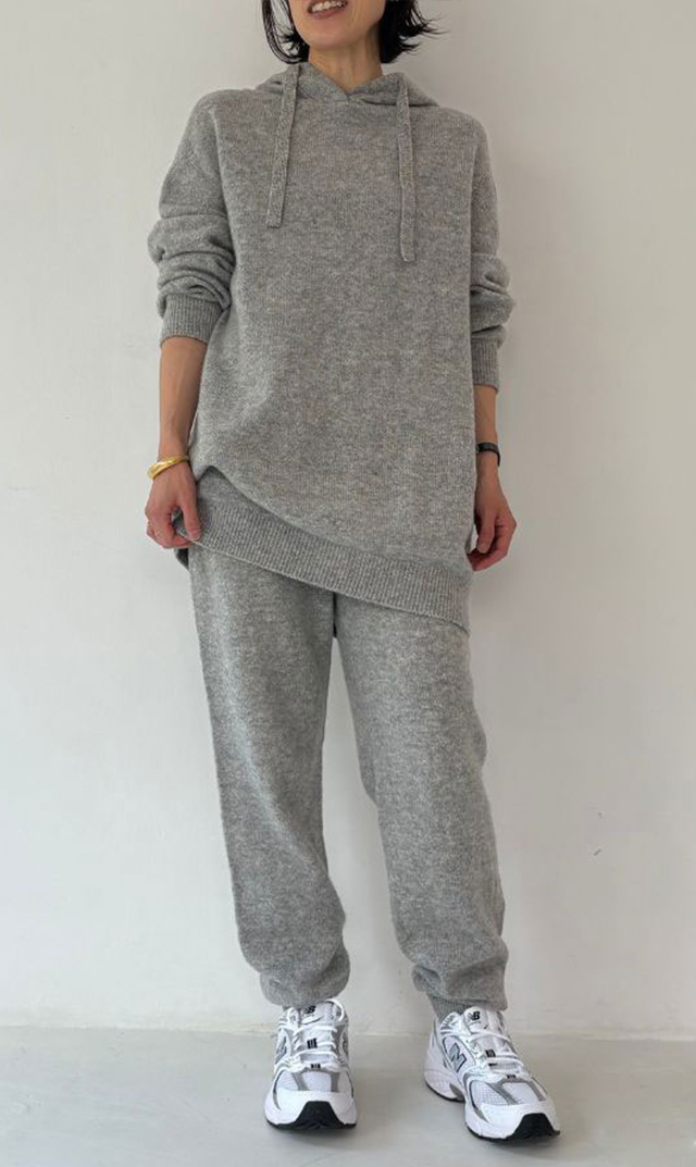 【レイ(WRAY）】カシミヤシルクハイウエストジョガー(3色展開）