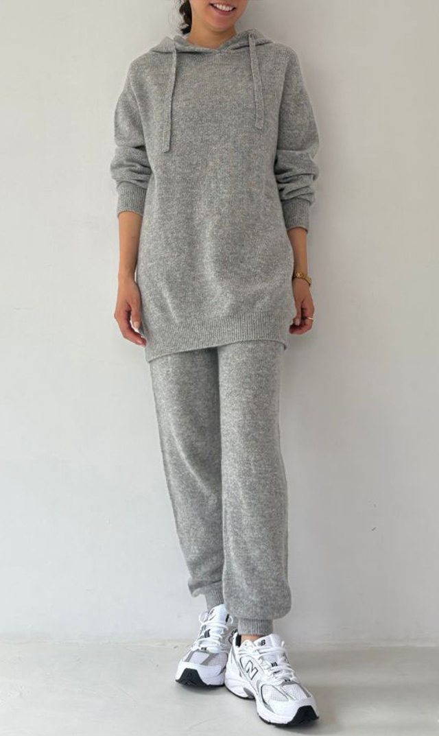 【レイ(WRAY）】カシミヤシルクハイウエストジョガー(3色展開）