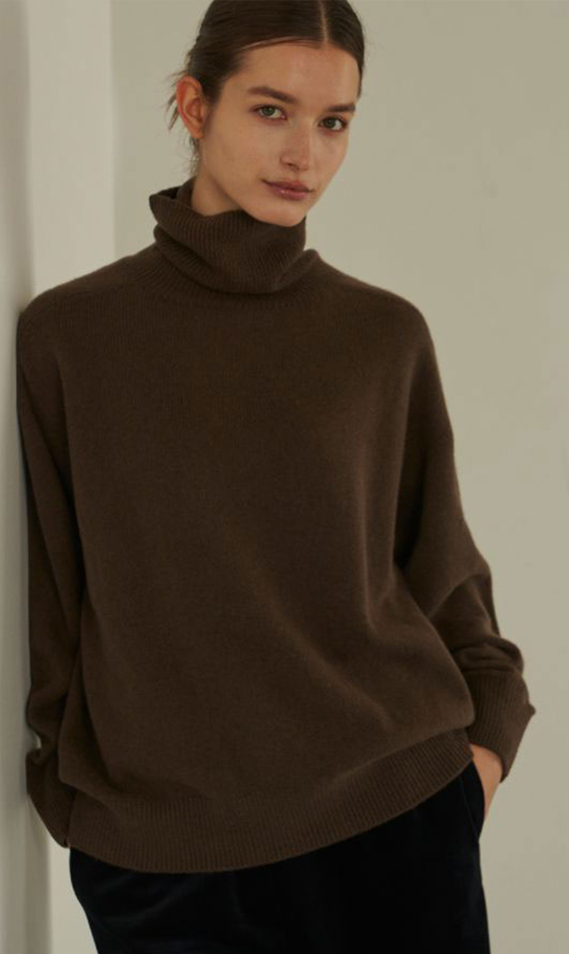 【レイ(WRAY）】カシミヤシルクタートルニット(4色展開）