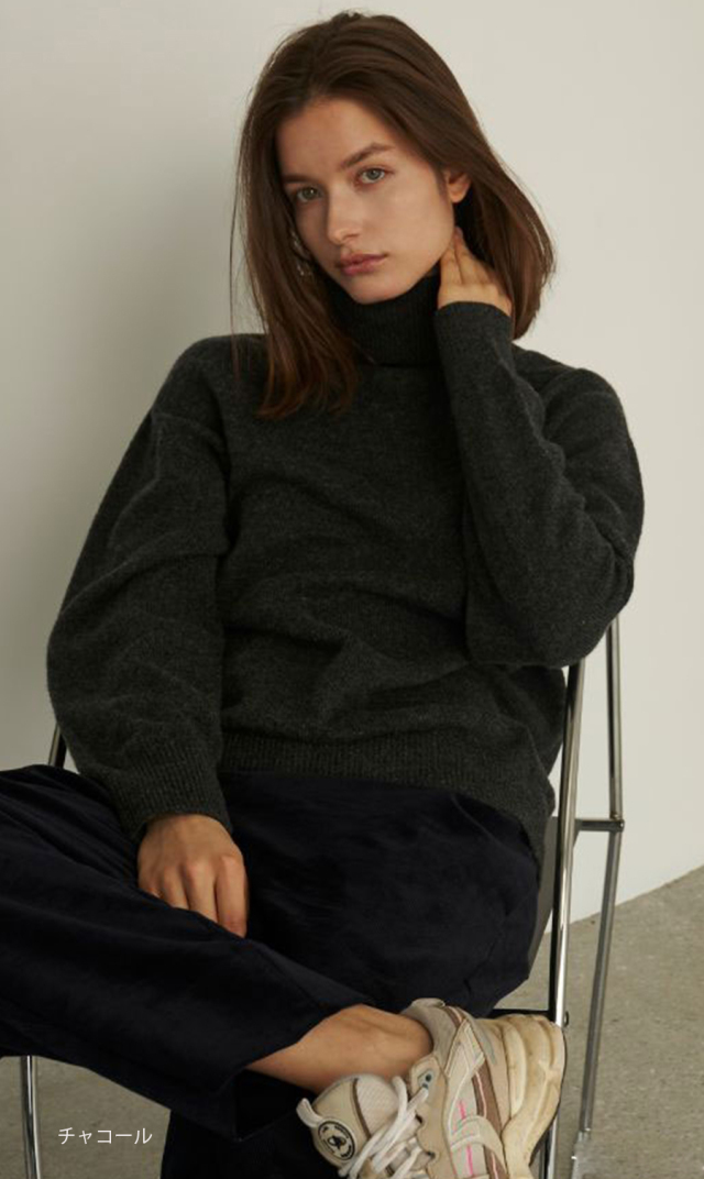 【レイ(WRAY）】カシミヤシルクタートルニット(4色展開）