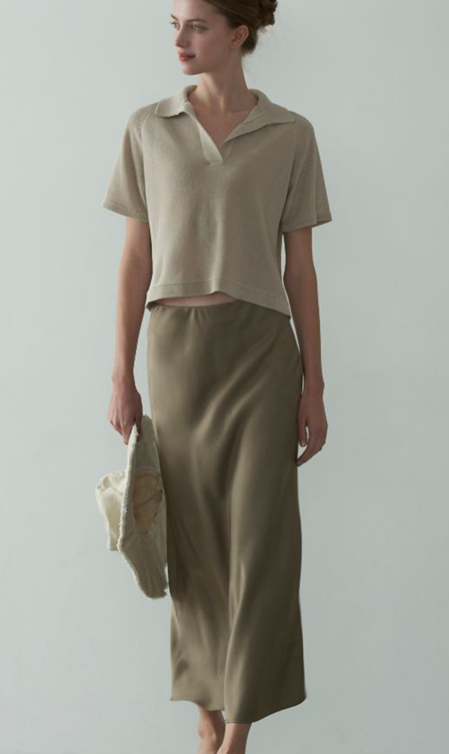 レイサテンスカート全5色