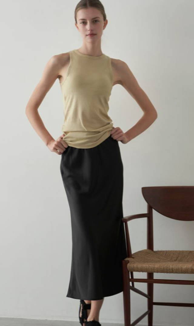 レイサテンスカート全5色