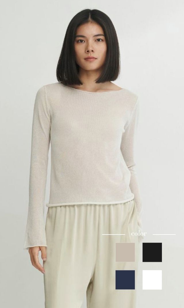 【レイ（WRAY)】シアーニットプルオーバー(全4色展開）