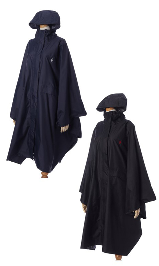 ラルフローレンポケッタブルがうれしいレインポンチョが登場！