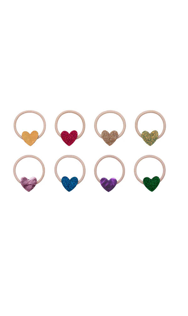 【ミミ＆ルーラ】ジャジーハートミニヘアゴム(8本セット)