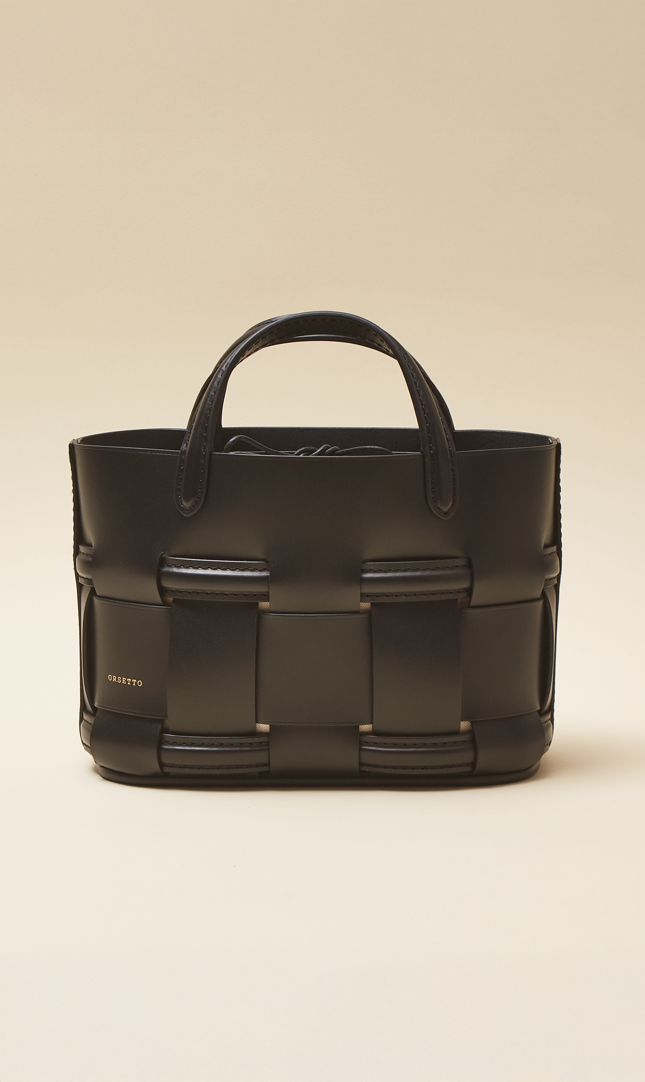 オルセットナイロンショルダー付きRETE バッグ黒