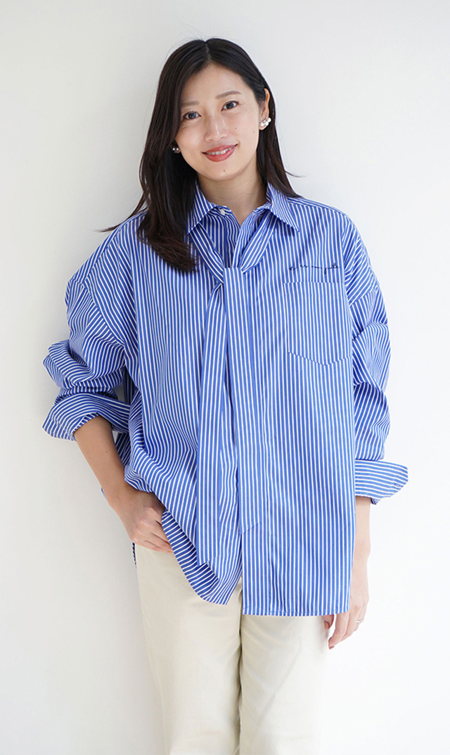 ストライププリントシャツ UNISEX フリンジストライプシャツ – BUNNY APARTMENT