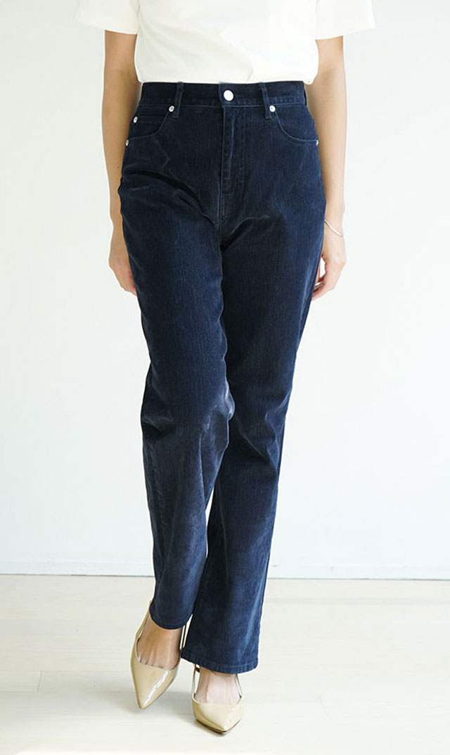 [モアマークダウンSALE]【サージ】CHERIEデニムパンツ(NAVY DENIM）