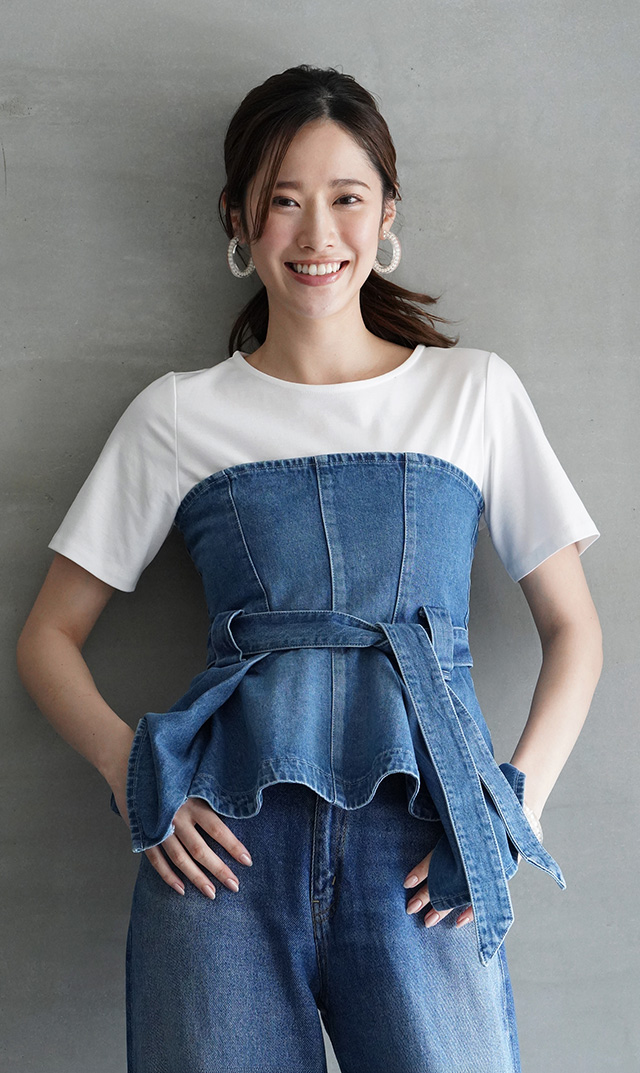 ※5/8(金)正午販売予定【サージ】BUSTIER デニムビスチェ（ブルー）