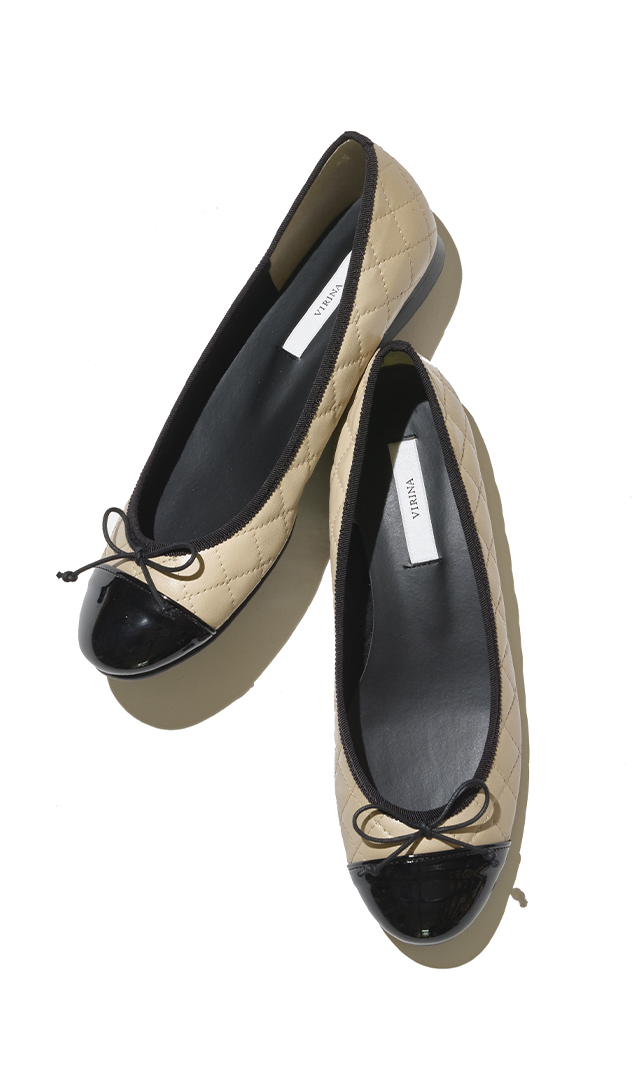 良品 VIRINA バレーシューズ キルティング 23.5-24cm ブラック 良品 VIRINA バレーシューズ キルティング 23.5-24cm ブラック
