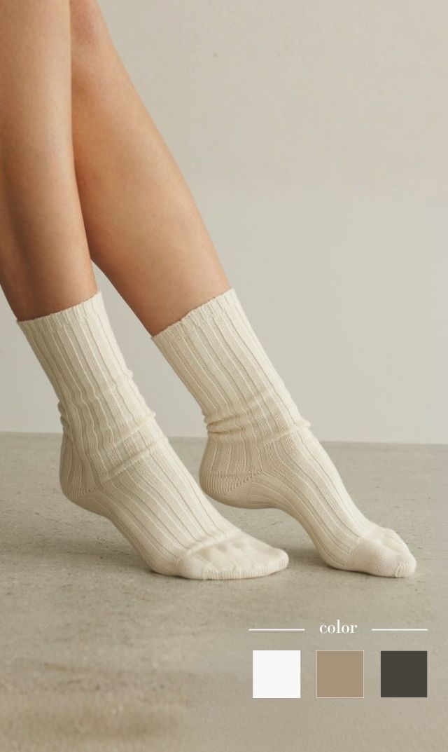 【レイ（WRAY)】プレミアムウールシークレットソックス(全3色）