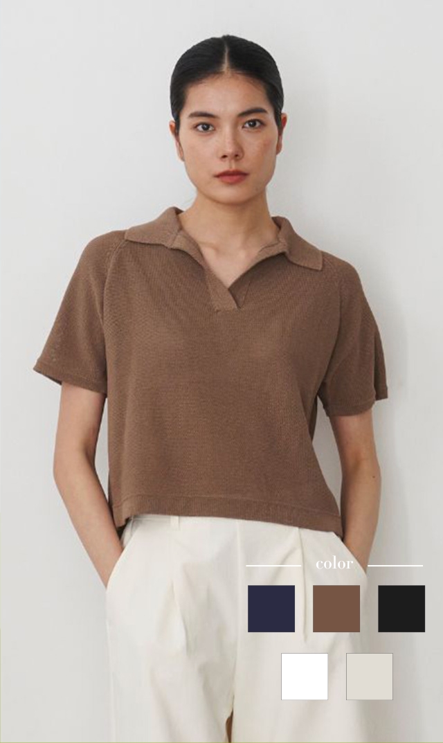 ※5/5(火)正午発売予定【レイ（WRAY)】エシカルニットポロ（全5色）