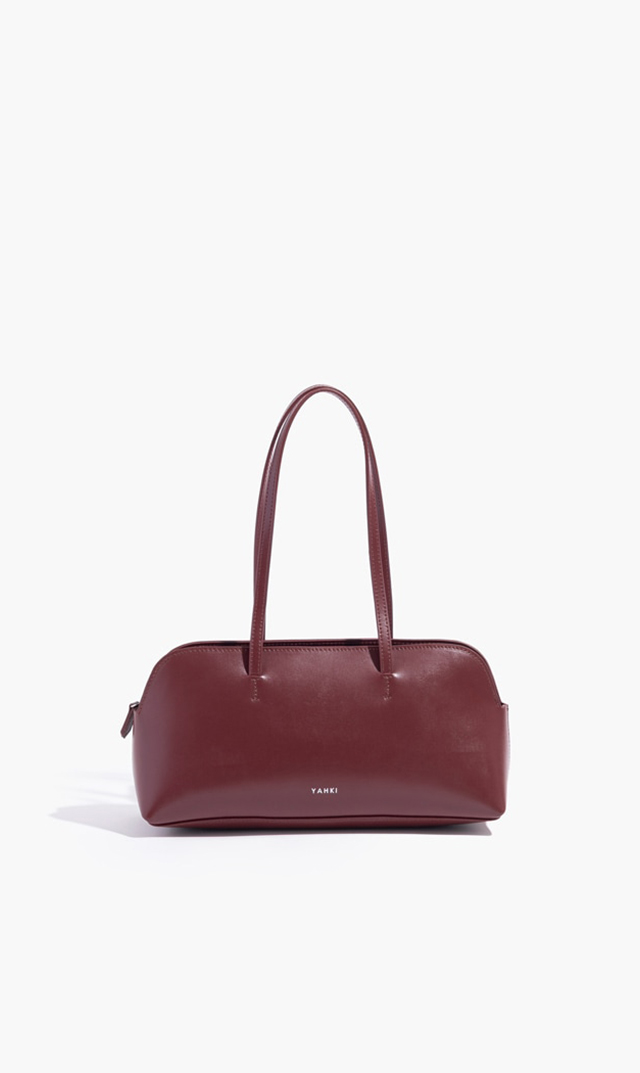 【ヤーキ】ショルダーバッグ(バーガンディ）