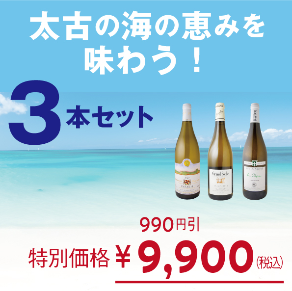 太古の海の恵みを味わう！【3本セット：白3】