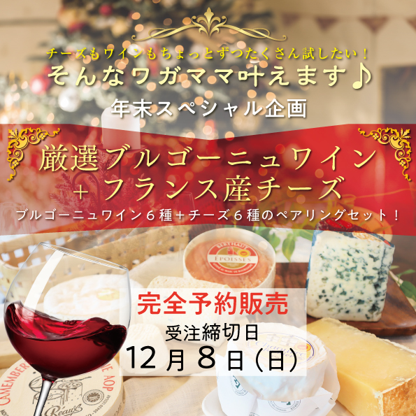 おいしいものを少しずつ プロが選んだチーズ・ワインセット 12月（チーズ20g×6種、ワイン 100ml×6種）