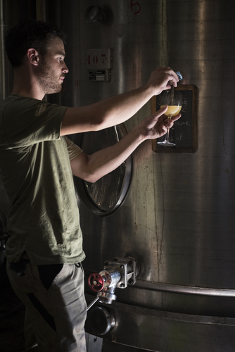 醸造担当のマティアス氏