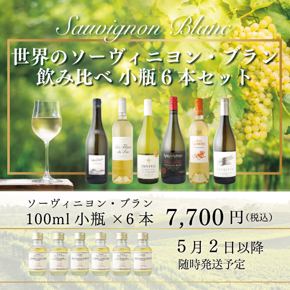 ソーヴィニヨン・ブラン飲み比べ小瓶6本セット
