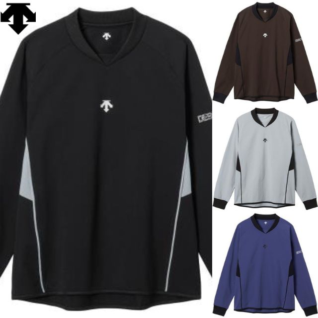 【1枚までメール便OK】デサント(DESCENTE) バレーボール長袖プラクティスピステ（ユニセックス）[DV5FWB01U] 2025新作