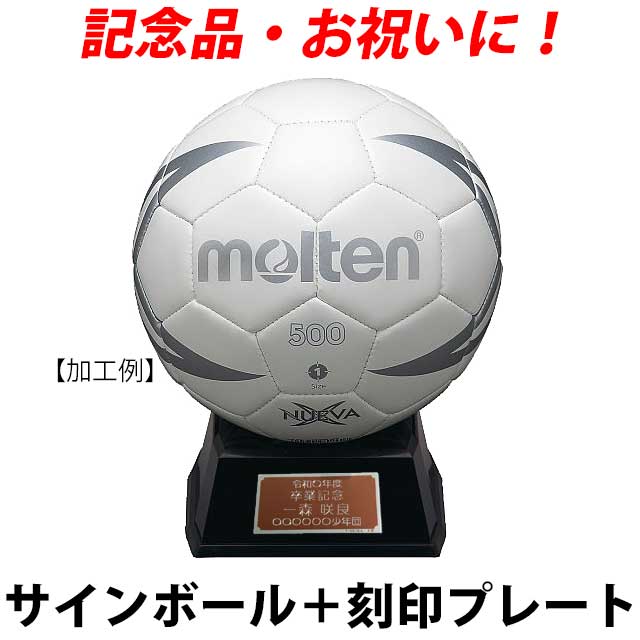 【名入れ】モルテン(molten) サインボール ハンドボール＋プレート [H1X500-WS-KOKUIN06] 寄せ書き 記念品