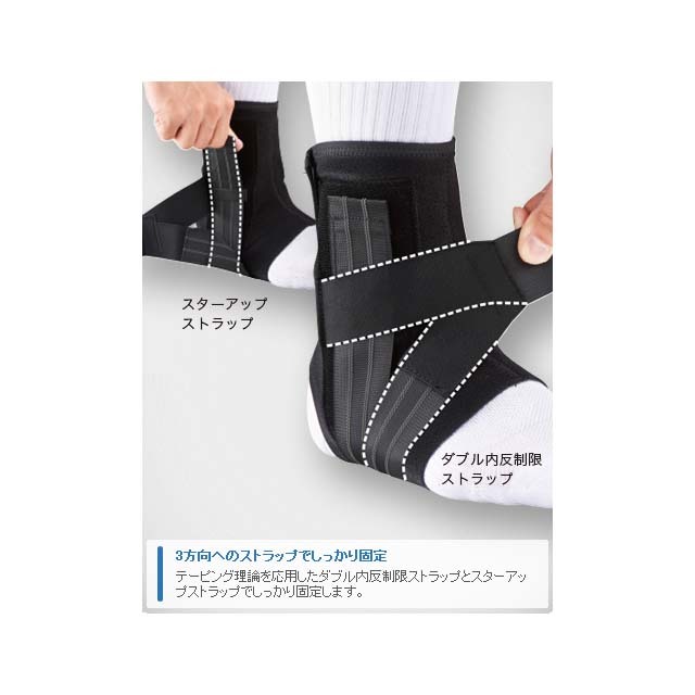 ザムスト(ZAMST) 足首サポーター(ミドルサポート)【内反の動きをガード