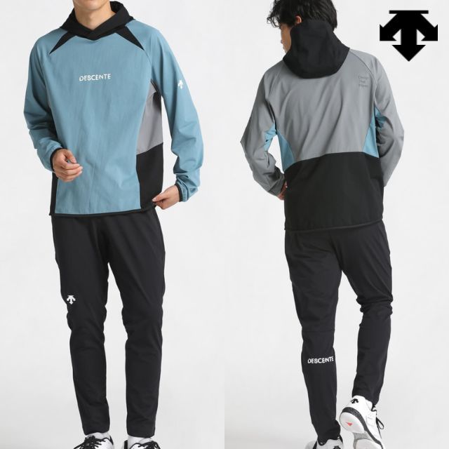 【送料無料】デサント(DESCENTE) バレーボールウォームアップジャケットとパンツの上下セット(ユニセックス) [DV4FJK01U-DV4FLP01U] 2024新作