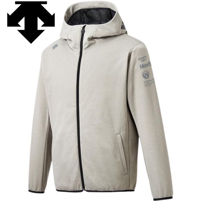 DESCENTE フリースパーカー グレー XO 限定色 DESCENTE フリースパーカー グレー XO 限定色