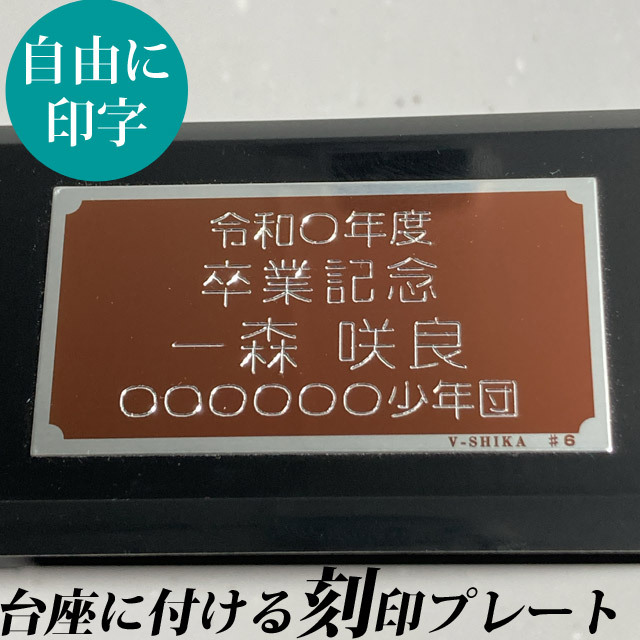 自由に印字できる刻印プレート [KOKUIN06] サインボール 卒業記念品 贈り物 プレゼント