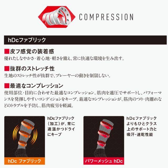 1組までメール便OK】マクダビッド(MCDAVID) HEX ひざロング レッグ