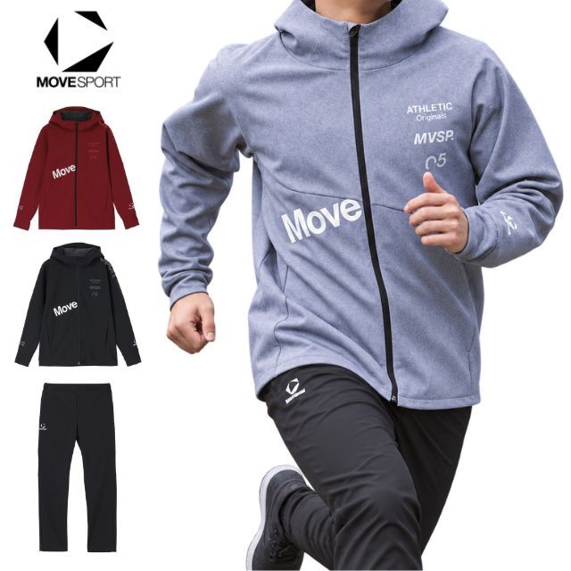 【送料無料】デサント(DESCENTE) MOVESPORTS チームウェア 上下セット ボンディング ジャケットとロングパンツ [ST6FWB32M-ST6FPZ32M] 2026新作