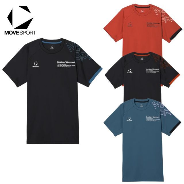 【1枚までメール便OK】デサント(DESCENTE) ムーブスポーツ(MOVESPORT) バレーボール半袖プラクティスシャツ（ユニセックス）[SV6FHT01U] Tシャツ【2026新作】