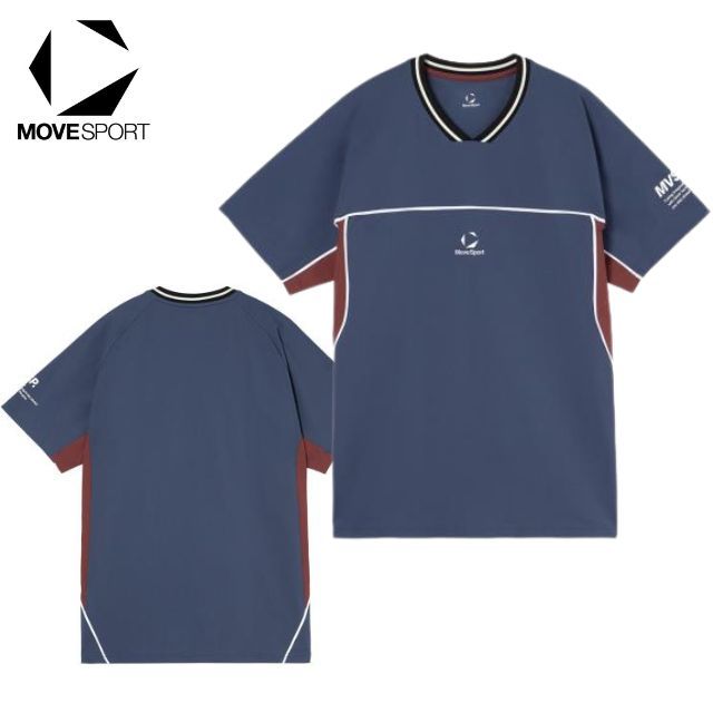 【1枚までメール便OK】デサント(DESCENTE) ムーブスポーツ(MOVESPORT) バレーボール半袖プラクティスシャツ（ユニセックス）[SV6SHT10U] Tシャツ【2026新作】
