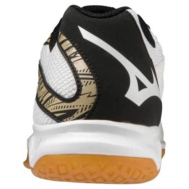 MIZUNO バレーボールシューズ サンダーブレード3 白黒ゴールド 24.5 2022新作】ミズノ(MIZUNO) バレーボールシューズ サンダー