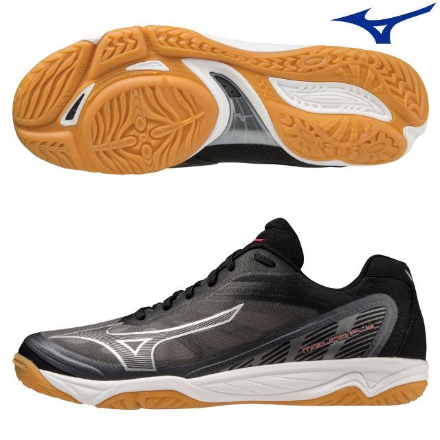 【送料無料】ミズノ(mizuno) バレーボールシューズ ミズノフライ(FLY!) ローカットモデル 最軽量モデル [V1GA2330-01] ブラック(離島以外送料無料)