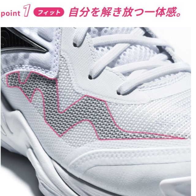 ミズノ　バレーボールシューズ　ウエーブモーメンタム　24.5 送料無料】ミズノ(mizuno) バレーボールシューズ ウエーブ