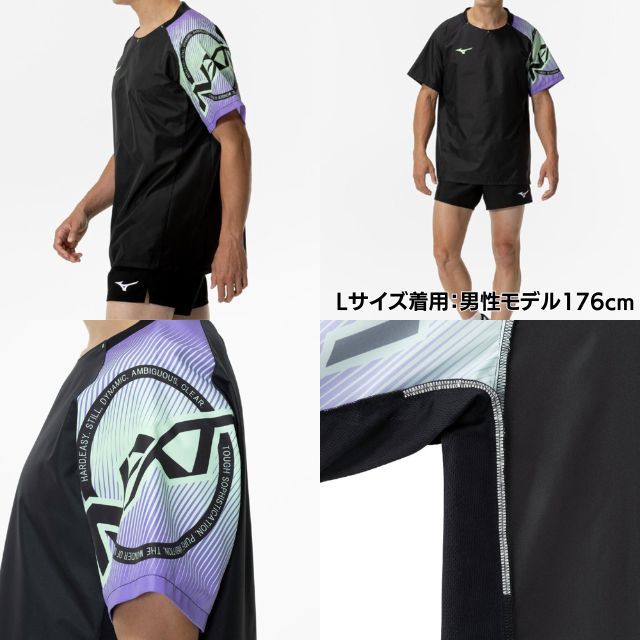 Mizuno スポーツウェアセット Tシャツ2枚とショーツ1枚　サイズL MIZUNO（ミズノ） 送料無料 ゲームシャツ＆パンツ 上下 メンズ 男女
