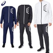 【送料無料】アシックス(ASICS) 裏トリコットブレーカージャケットとパンツの上下セット(スリム/リサイクル素材) [2031E061-2031E062]