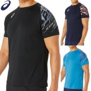 【1枚までメール便OK】アシックス(asics) Tシャツ ドライプリント半そでシャツ DRY SS T SHIRT [2051A329-1]