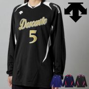 【1枚までメール便OK】デサント(DESCENTE) 長袖 プラクティスシャツ プラシャツ Tシャツ バレーボール 練習着 [DSS5410B] 男女兼用