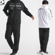 【アウトレットセール】デサント(DESCENTE) ムーブスポーツ(MOVESPORTS) HEATNAVIブラッシュドオーセンティックロゴフーディーとロングパンツの上下セット [ST4FWB34M-ST4FPZ34M] 送料無料