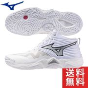 【送料無料】ミズノ(mizuno) バレーボールシューズ ウエーブモーメンタム エリート [V1GA2517-51] ホワイト×シルバー